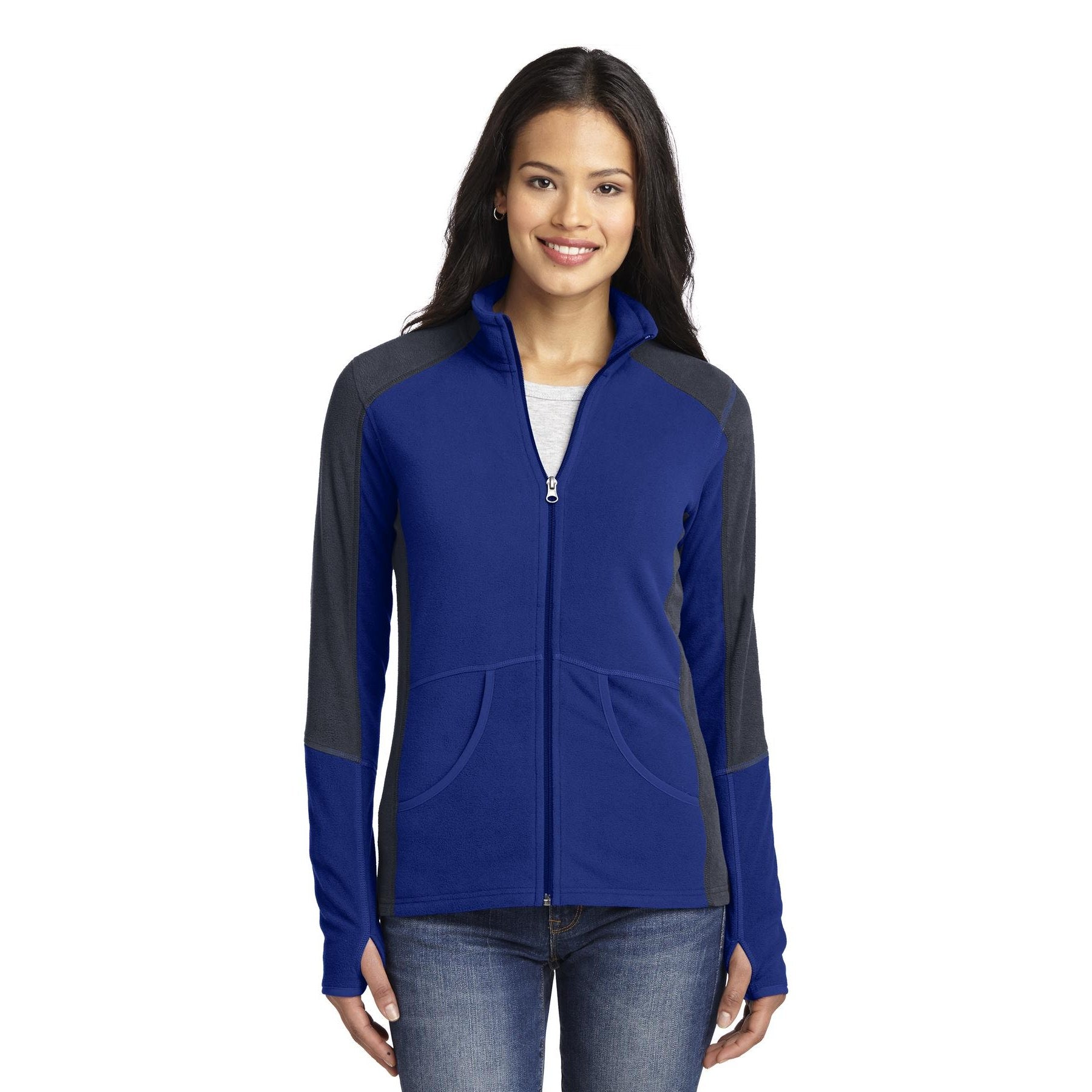 Port Authority-Port Authority® Women's Colorblock Microfleece Jacket. L230-MedTech-2